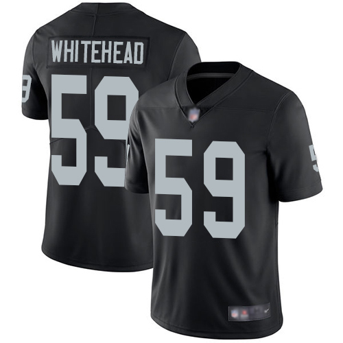 Men Oakland Raiders Limited Black Tahir Whitehead Home Jersey NFL Football #59 Vapor Untouchable Jersey->oakland raiders->NFL Jersey